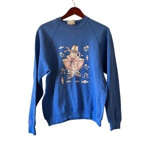 Vintage Riders Bunny Rabbit Graphic Sweatshirt medium Vintage‎ ballerina Spring